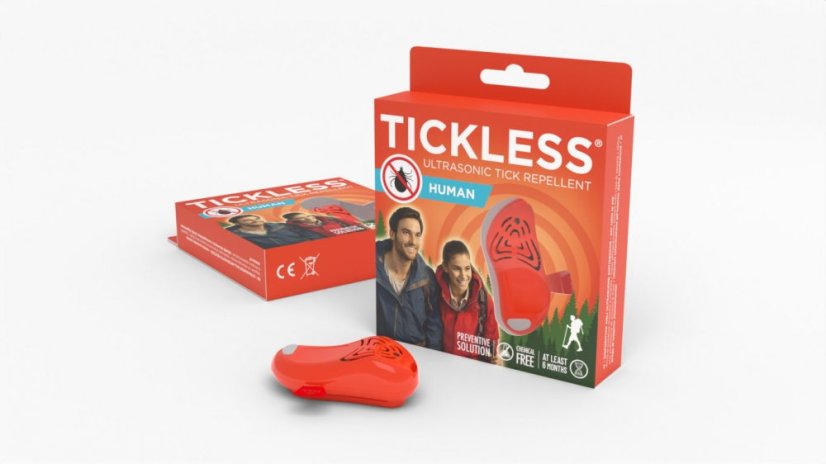 Ultrazvukový odpudzovač kliešťov Tickless Human Orange