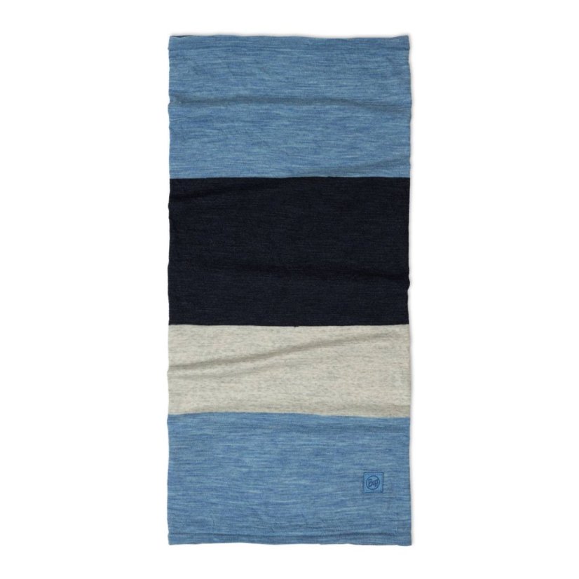 Multifunkčná šatka BUFF Merino Move - Block Lake Blue