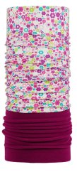 Detská multifunkčná šatka P.A.C. Kids Recycled Fleece - Flower Flower Multi