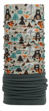 Detská multifunkčná šatka P.A.C. Kids Recycled Fleece - Fox & Bear
