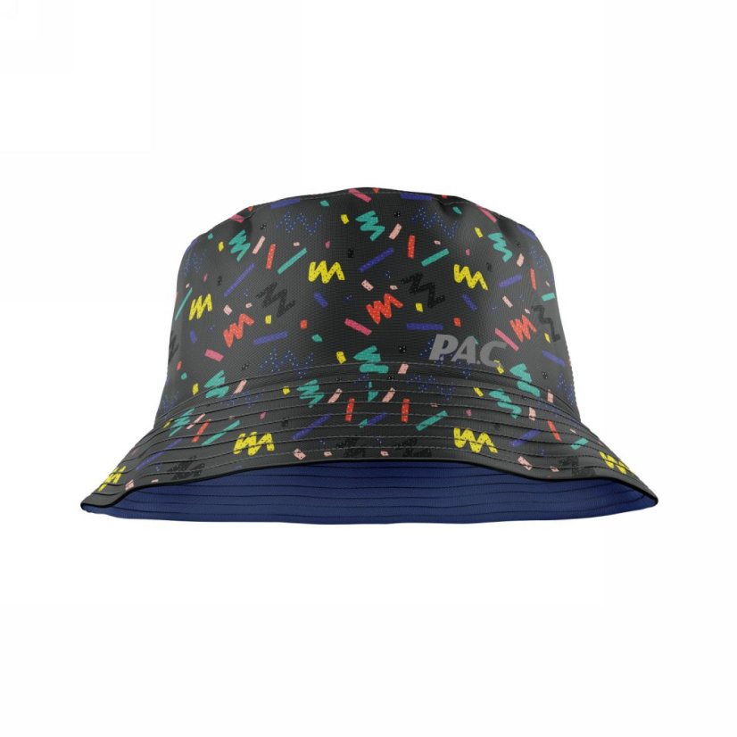 Detský klobúk P.A.C. Kids Ledras Bucket Hat - Blue AOP