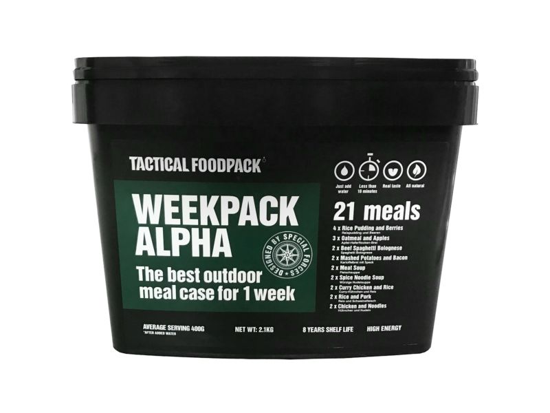 Dehydrované jedlo Tactical Foodpack Weekpack Alpha