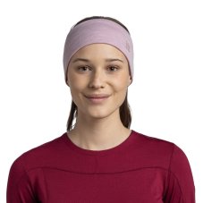 Čelenka BUFF Merino Wide Headband - Solid Lilac Sand