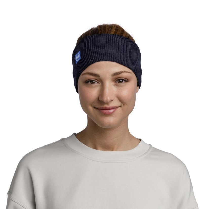 Čelenka BUFF Crossknit Headband - Night Blue