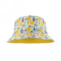 Detský klobúk P.A.C. Kids Ledras Bucket Hat - Yellow AOP