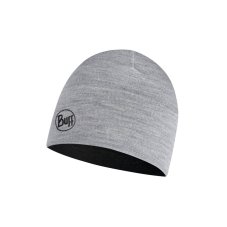 Detská čiapka BUFF LW Merino Wool Reversible Hat - Black - Grey