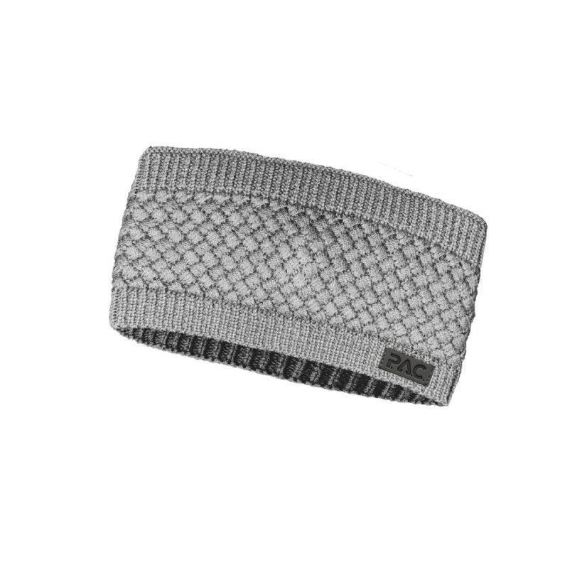 Čelenka P.A.C. Monquia Merino Headband - Grey Melange