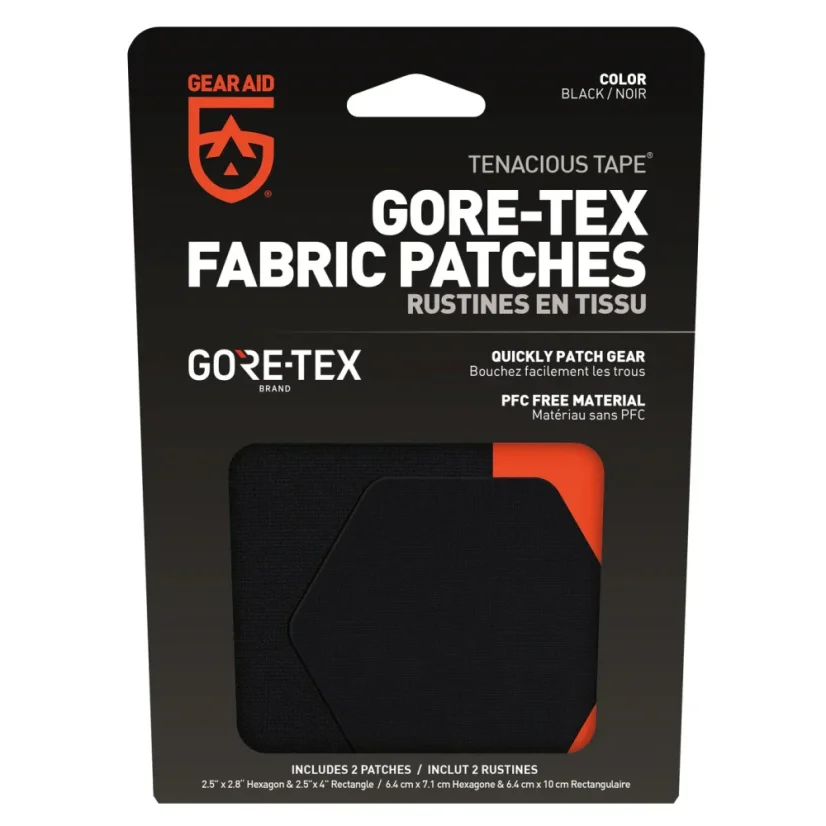 Opravné záplaty GEAR AID Tenacious Tape GORE-TEX Fabric Patches (black)