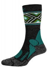 Ponožky P.A.C. TR 4.1 Trekking Merino Compression Pro Men Anthracite-Petrol