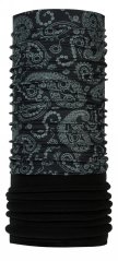 Multifunkčná šatka P.A.C. Recycled Fleece - Paisley Black
