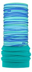 Detská multifunkčná šatka P.A.C. Kids Recycled Fleece - Stripes Blue