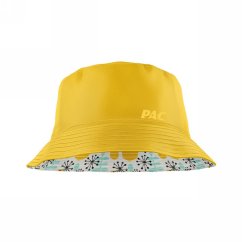 Detský klobúk P.A.C. Kids Ledras Bucket Hat - Yellow AOP