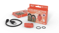 Dobíjateľný ultrazvukový odpudzovač kliešťov Tickless Active Coral