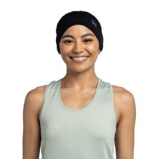 Čelenka BUFF LW Merino Wool Headband - Solid Black