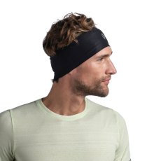 Čelenka BUFF Coolnet UV Wide Headband - Solid Black