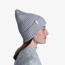 Čiapka BUFF Merino wool Knitted Hat - Norval Light Grey