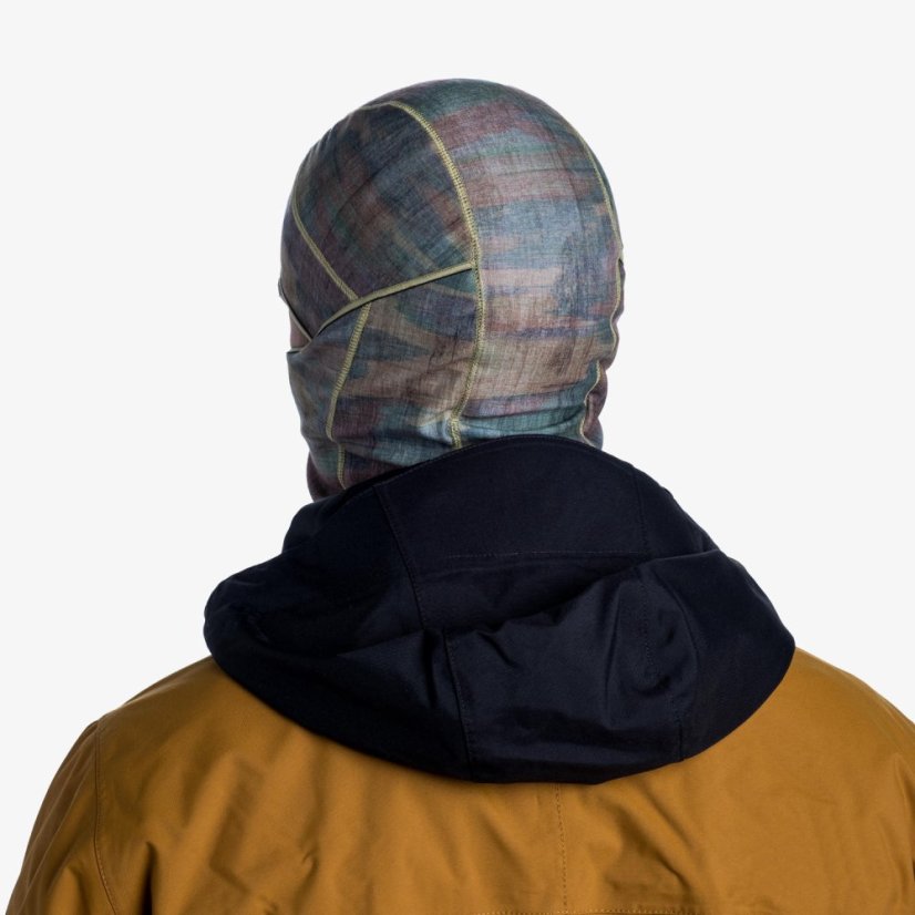 Kukla BUFF ThermoNet Hinged Balaclava [starší model] - Bosky Moss Green