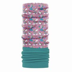 Detská multifunkčná šatka P.A.C. Kids Recycled Fleece - Unicorn dreamland