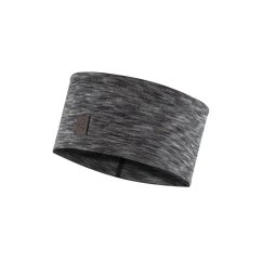 Čelenka BUFF Merino Wide Headband - Multistripes Fog Grey