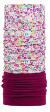 Detská multifunkčná šatka P.A.C. Kids Recycled Fleece - Flower Flower Multi