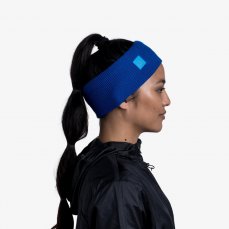 Čelenka BUFF Crossknit Headband - Solid Azure Blue