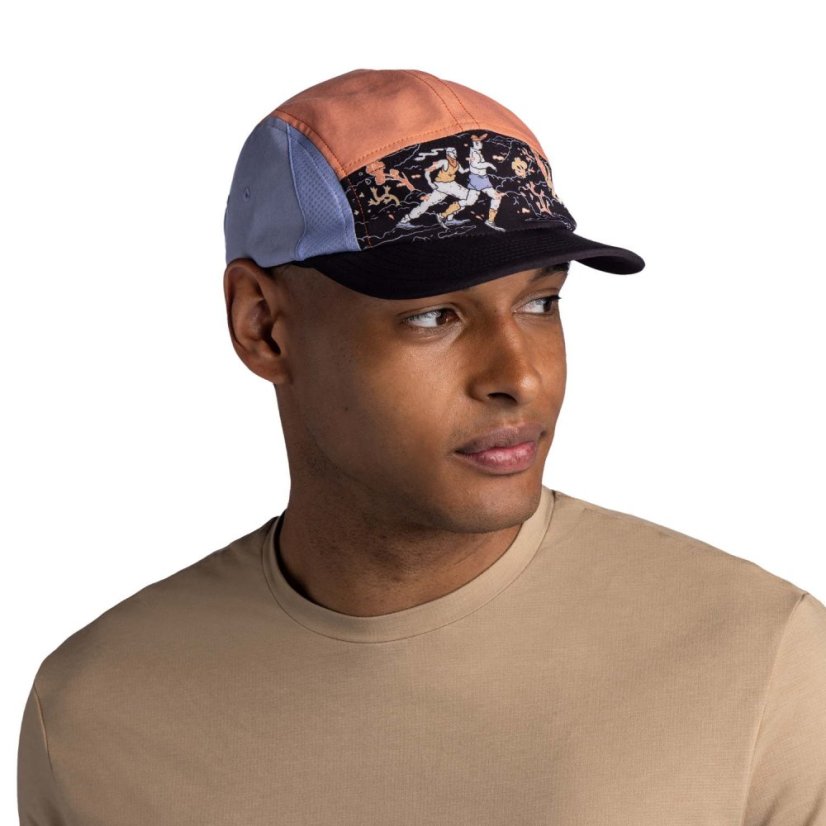 Šiltovka BUFF 5 panel Cap - Pow Running Multi L/XL