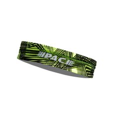 Čelenka P.A.C. Recycled Slim Seamless Mesh Headband - Black-Grayoso