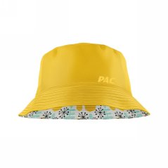 Detský klobúk P.A.C. Kids Ledras Bucket Hat - Yellow AOP