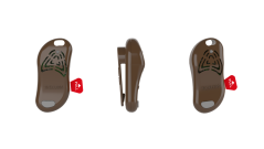 Ultrazvukový odpudzovač kliešťov Tickless Military Brown