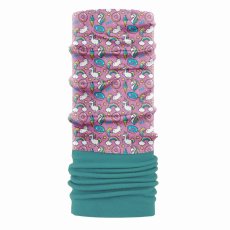 Detská multifunkčná šatka P.A.C. Kids Recycled Fleece - Unicorn dreamland