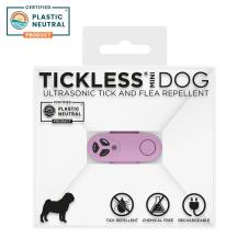 Dobíjateľný ultrazvukový odpudzovač kliešťov pre psov a mačky Tickless Mini Dog Organ Purple