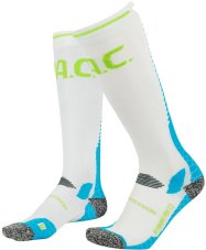 Ponožky P.A.C. RN 7.2 Running Reflective Pro Compression Men Wadenumfang Men White-Cyan