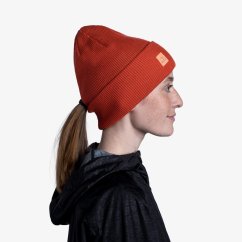 Čiapka BUFF Crossknit Hat - Solid Fire