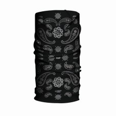 Multifunkčná šatka H.A.D. Merino - India Paisley Black