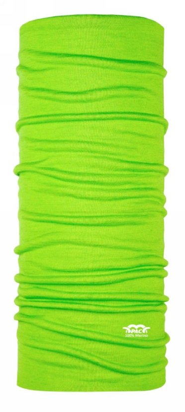 Multifunkčná šatka P.A.C. Merino Wool - Lime