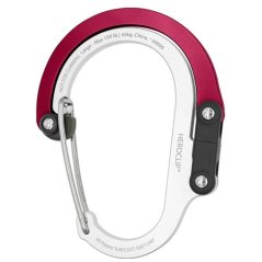 Multifunkčná karabína GEAR AID Heroclip Large (hot rod red)