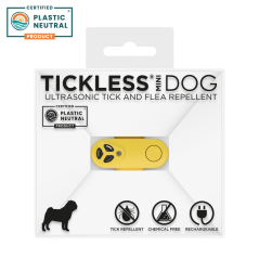 Dobíjateľný ultrazvukový odpudzovač kliešťov pre psov a mačky Tickless Mini Dog Marigold