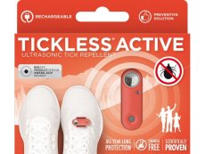 Dobíjateľný ultrazvukový odpudzovač kliešťov Tickless Active Coral
