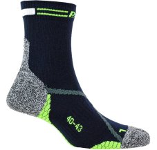 Ponožky P.A.C. RN 8.2 Running Reflective Merino Women Navy-Neon Yellow