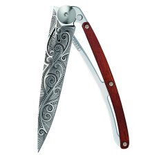 Vreckový nôž - Deejo 1AB104 Tattoo Mirror 37g, coralwood, Pacific
