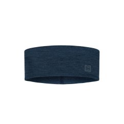 Čelenka BUFF Merino Wide Headband - Solid Night Blue