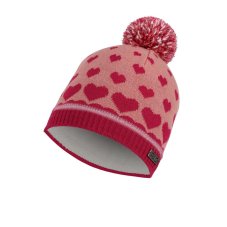 Detská čiapka P.A.C. Muzi Reflective Pom Beanie - Pink