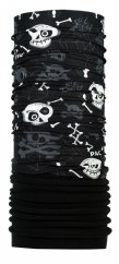 Detská multifunkčná šatka P.A.C. Kids Recycled Fleece - Skullys