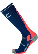 Ponožky P.A.C. RN 7.2 Running Reflective Pro Compression Women Wadenumfang Navy-Red