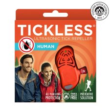 Ultrazvukový odpudzovač kliešťov Tickless Human Orange