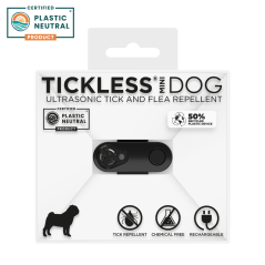 Dobíjateľný ultrazvukový odpudzovač kliešťov pre psov a mačky Tickless Mini Dog Black