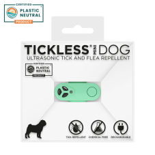 Dobíjateľný ultrazvukový odpudzovač kliešťov pre psov a mačky Tickless Mini Dog Methagreen