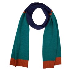 Šál P.A.C. Balua Merino Scarf - Rust/Petrol