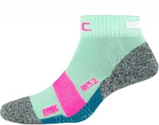 Ponožky P.A.C. RN 5.2 Running Reflective Pro Short Women Mint-Pink
